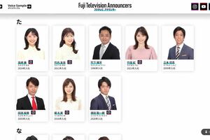 フジテレビのアナウンサー一覧からも名前が消えている谷岡慎一アナ(公式サイトより)