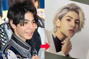 (右)Snow ManデビューCDに収録されたセクシーになったラウールと、わずかその1年前のラウール(左)あか抜け感がすごい