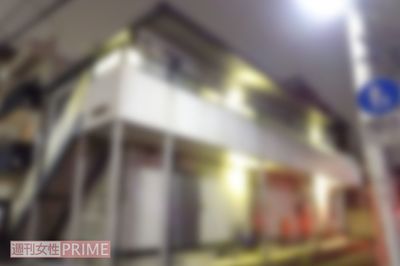 板橋区にある容疑者の自宅アパート