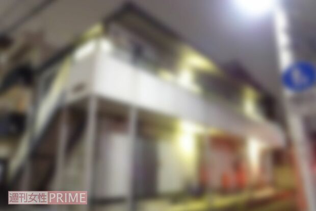 板橋区にある容疑者の自宅アパート