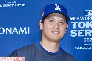 2025年3月14日、日本に帰国して会見に参加したロサンゼルス・ドジャースの大谷翔平