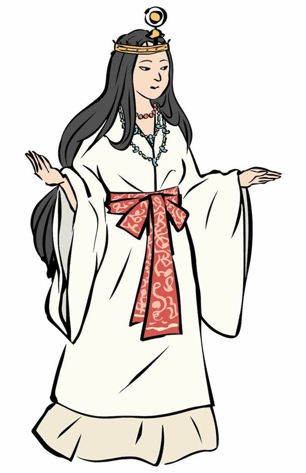 人前には姿を現さず、弟にしか姿を見せなかったといわれている謎の多い卑弥呼。ミステリアスゆえに魅力があるのかも