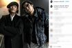 2015年、赤西仁(左)がSNSに投稿した小栗旬との2SHOT