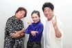 左から、ホリ、ミラクルひかる、原口あきまさ