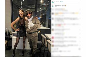 バニーガール姿でハロウィンパーティーを楽しむ写真をアップした森泉（本人のインスタグラムより）