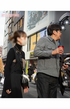 2024年1月、仕事関係者と思しき、元『HKT48』宮脇咲良似の美女と一緒だった石橋貴明