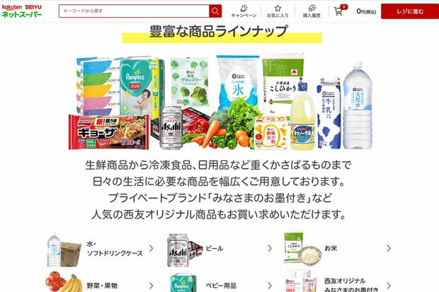 楽天西友ネットスーパー