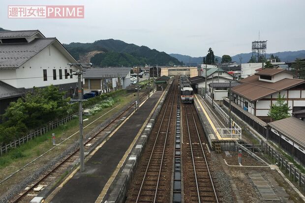 飛騨古川駅は再現写真の撮影スポット