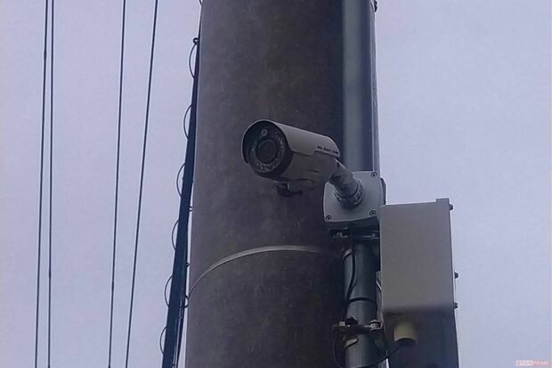 安達さんの行方がわからなくなった京都府南丹市園部町のメーンストリートには防犯カメラが５台設置されているが