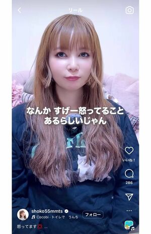 「トイレを流さない人」に文句を述べた中川翔子（本人インスタグラムより）