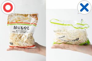 「もやしや鶏ひき肉の鮮度はひとつの目安。」“もやしが立てば合格”