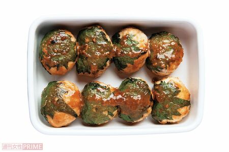 鶏つくねのみそ焼き/全量分糖質量5.7g(撮影/千葉充)