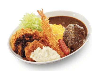 かつやの揚げオムカレー税込1,089円（かつやHPより）