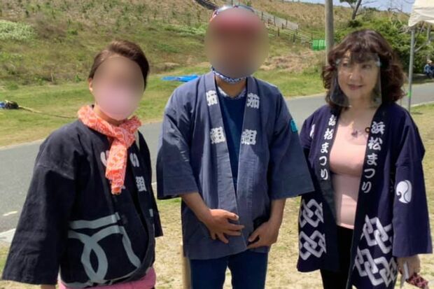 コロナ禍のGW、県境を越え堂々と浜松まつりに参加した片山さつき（本人のFacebookより）