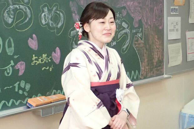 術後、ギリギリ間に合った卒業式。卒業式の5日前に職場復帰した