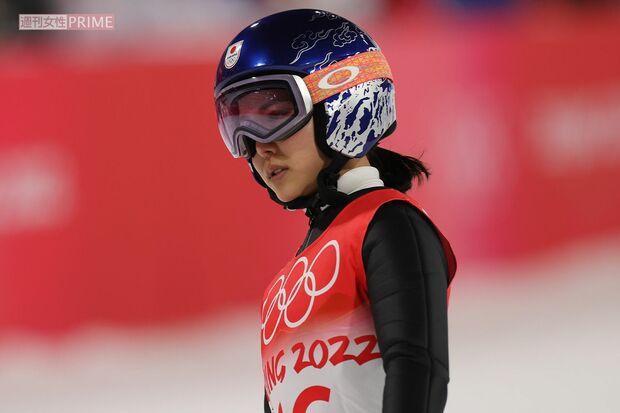 2022年北京五輪・スキージャンプ混合団体に出場した高梨沙羅（JMPA代表撮影）