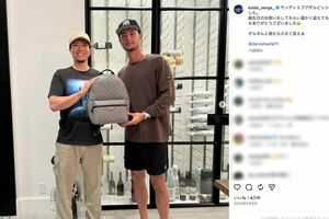 ダルビッシュ有との交流を報告した千賀滉大(公式インスタグラムより)