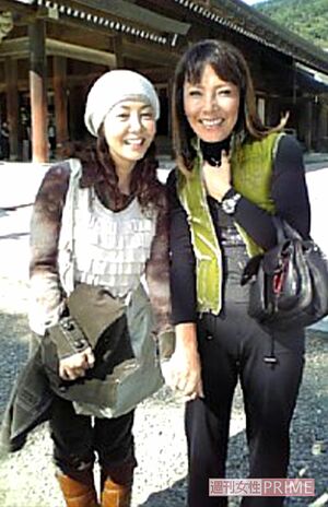 公私共に仲のよいピーターさんと。役の上でも私生活でも手本となる存在