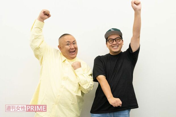 松村邦洋と澤井直人（撮影：山田智絵）