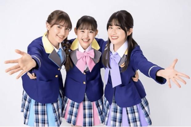 現在出演中の『おはガール』の3人（公式HPより）