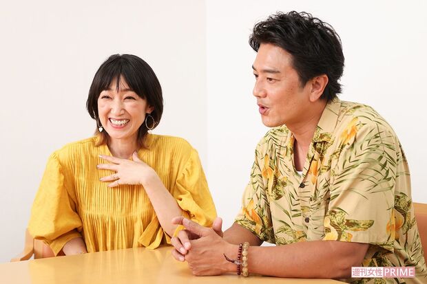 原田龍二（右）と妻・原田愛（左）