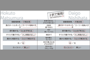 松村北斗、西畑大吾へ2択の質問!