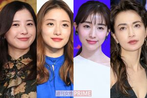 (左から)吉高由里子、石原さとみ、田中みな実、長谷川京子