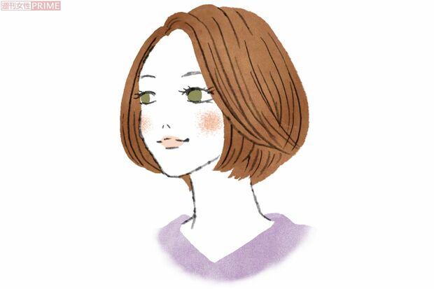 ショートでも、ボブスタイルやふんわり曲線をいかしたフェミニンなボブレイヤーがオススメ。　イラスト／中村奈々子