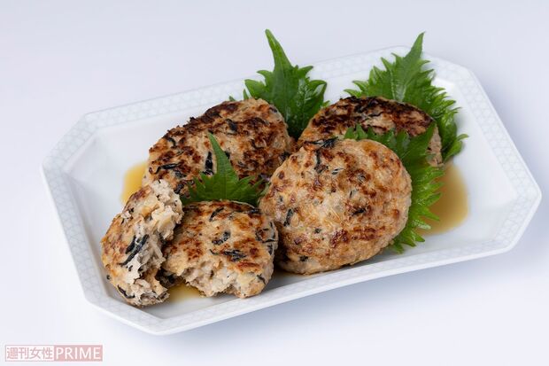 切り干し大根とひじきの豚バーグ 撮影/矢島泰輔