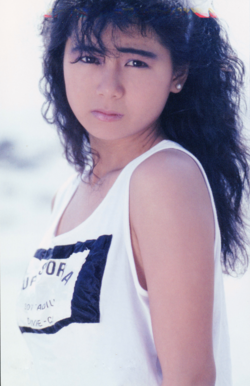 1985年、写真集撮影で訪れたサイパンにて