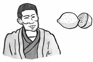 梶井基次郎は猫好きでも有名で、小説『愛撫』ではその猫愛を存分に披露している イラスト/長田直美