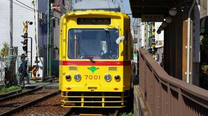 都電荒川線（12月1日のものは別の車両）