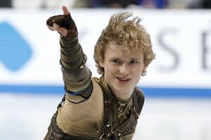 2025年グランプリファイナルでのマリニン。愛称は“クワッド・ゴッド”(写真:共同通信社)