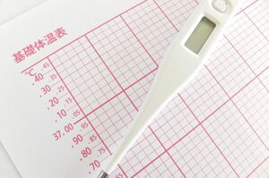 基礎体温を記録する表