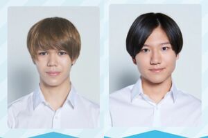 『アイランドTV』HPから削除された荻野未友治（左）と新藤樹力のプロフィール