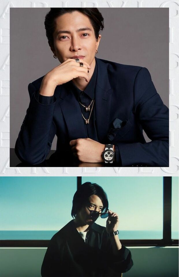 ブルガリのアンバサダー（上）やJINS&SUNのウェブCM（下）など、続々と新しい仕事が決まっている