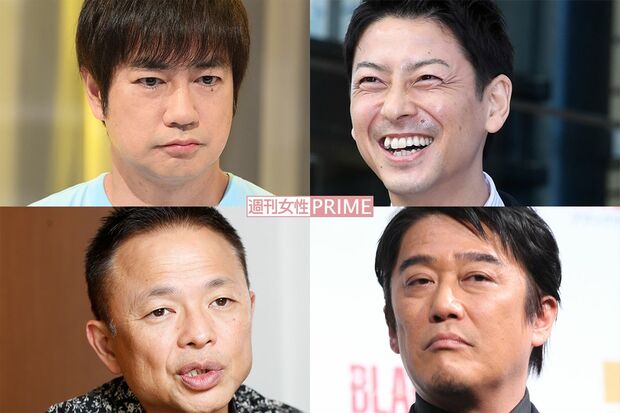 謝罪をした番組の“顔”、（左上から）羽鳥慎一、富川悠太、坂上忍、恵俊彰