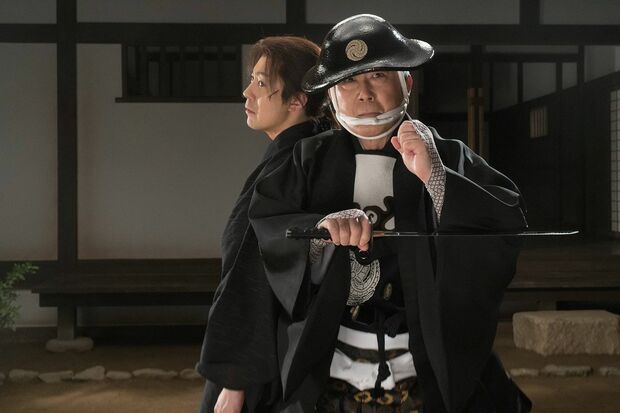 12月3日放送の『雲竜剣』で娘婿・菊之助と共演し、立ち回りを演じた　(C)フジテレビ