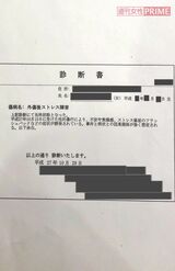 精神科医によるSさんの“外傷後ストレス障害”（PTSD）の診断書