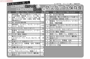 あって助かった・なくて困った防災グッズ