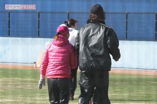 古閑美保とダルビッシュ有（2011年1月）