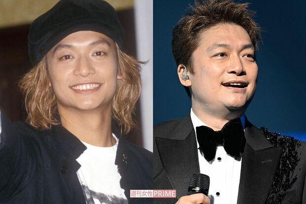 香取慎吾（左から2002年・25歳、2022年・45歳）