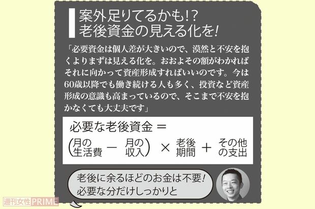 案外足りてるかも⁉︎ 老後資金の見える化を!
