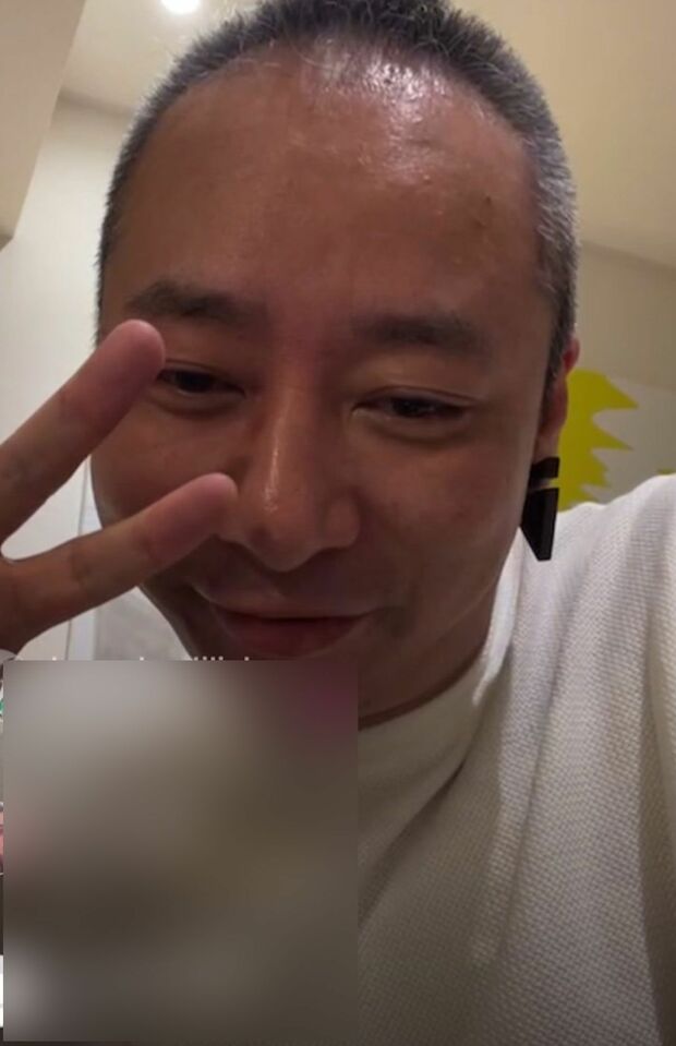 インスタライブを行ういしだ壱成（'22年5月15日）