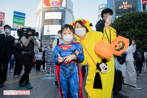 渋谷ハロウィーンの様子（10月31日撮影）