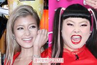 ローラと渡辺直美、かぶっちゃった! 燃える“紅”ファッション対決