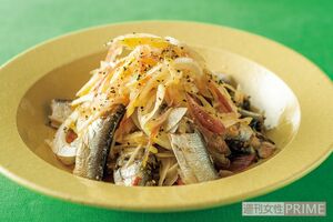 オイルサーディンと新玉ねぎの酢あえ