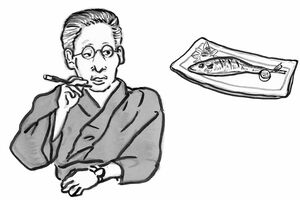 井伏鱒二、太宰治、遠藤周作といった大作家にも慕われていた佐藤春夫 イラスト/長田直美