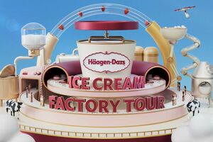 ハーゲンダッツが公開した、バーチャルの生産ライン映像