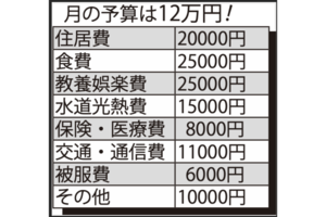 月の予算は12万円！